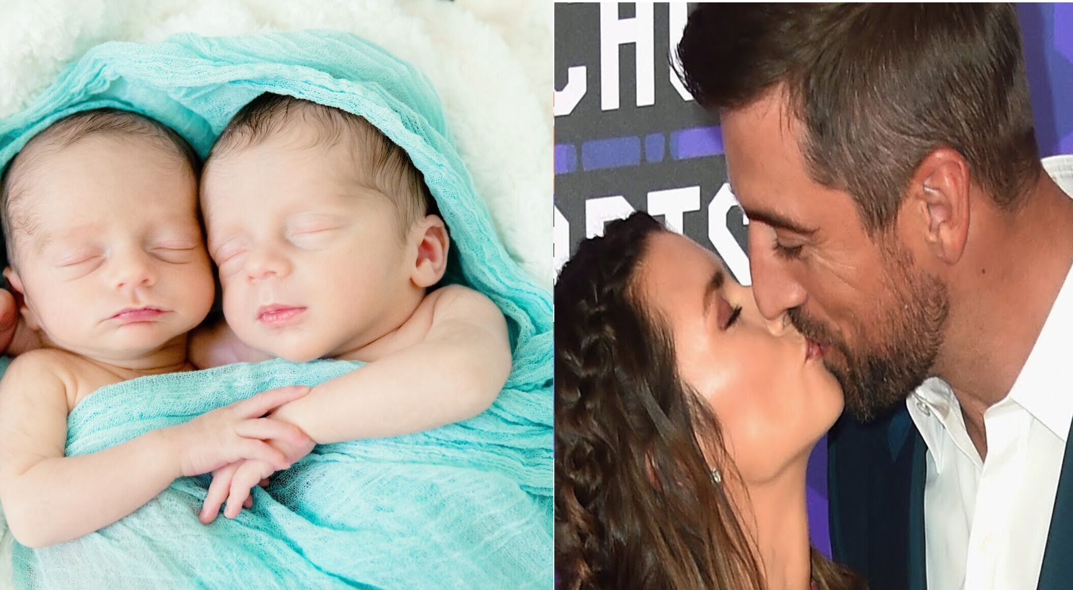 "I've never been happier in my life. It's unbelievable – I'm a dad now," said 40-year-old Jets quarterback Aaron Rodgers, tears of joy streaming down his face, as he welcomes his first child with his wonderful girlfriend.