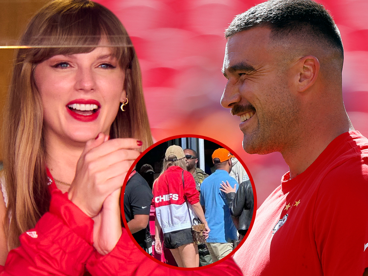 Taylor Swift Delights Arrowhead Crowd Before Chiefs-Raiders Clash with Dazzling Christmas Gifts for Beau Travis Kelce.
