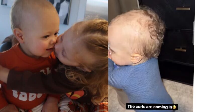 In a heartwarming announcement, power couple Patrick Mahomes and Brittany Matthews are overjoyed to share the delightful news that their one-year-old son has begun to sprout charming curls. The Kansas City Chiefs quarterback and his fiancée took to social media to express their excitement, posting adorable snapshots of their little one showcasing his newfound curls. The couple, known for their athletic prowess and social media presence, delighted fans with the endearing update on their growing family. "Baby's first curls! We can't get enough of this little guy's adorable milestones," Brittany wrote in an Instagram post, accompanied by a series of photos capturing their son's precious curls. The Mahomes family has been garnering attention not just for their achievements on the football field and fitness endeavors but also for their candid glimpses into parenthood. Fans and followers flooded the couple's social media accounts with congratulatory messages and expressions of adoration for the curly-haired cutie. As the Mahomes family continues to capture hearts both on and off the field, the announcement adds another layer of relatability to the couple's public image. With Patrick Mahomes' stellar performances on the gridiron and Brittany's dedication to fitness and wellness, their journey as parents is now becoming a cherished chapter for fans to follow. The adorable revelation about their son's curls has ignited a wave of positive reactions, turning a simple milestone into a shared joy for the Mahomes family and their supporters. As the young family celebrates this precious moment, fans eagerly anticipate more glimpses into the life of the Mahomes crew, eagerly watching as their one-year-old continues to grow and bring smiles to the faces of football enthusiasts worldwide.