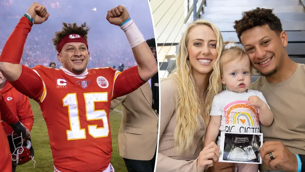 v ]Touchdown of Love: Patrick Mahomes and Brittany Welcome Baby No. 3 After 12 Years of Friendship!