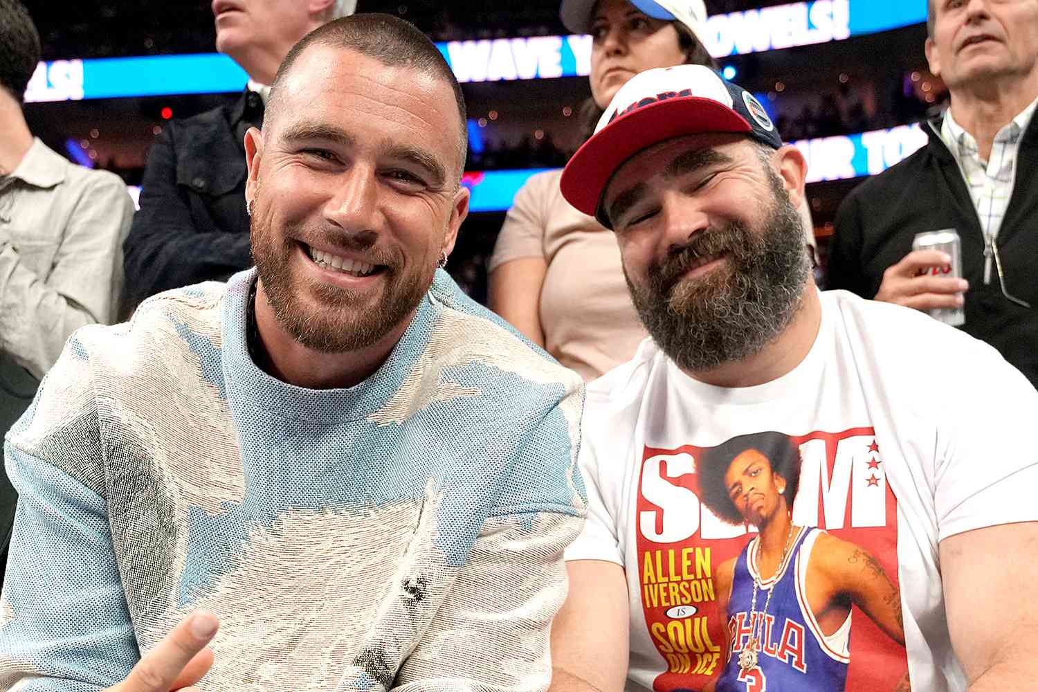 "Big bro finally welcomed a son! Travis Kelce in joy as brother Jason announces the arrival of their first baby boy.