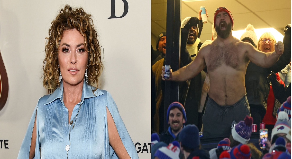 Shania Twain Reacts to Shirtless Jason Kelce Meme That Used Lyrics from 'Man! I Feel Like a Woman!'