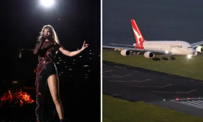 An airline replaced 3 flights with an A380 superjumbo to cope with Taylor Swift travel rush