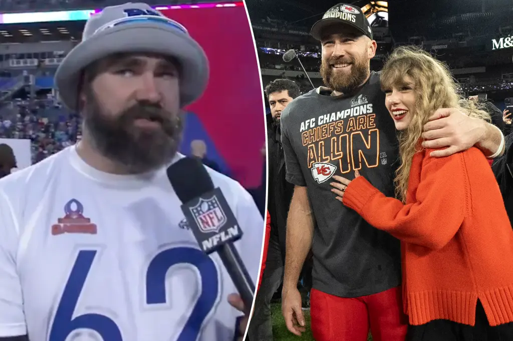 Jason Kelce gushes over ‘genuine’ Taylor Swift amid brother Travis’ whirlwind romance: ‘As long as Trav is happy’