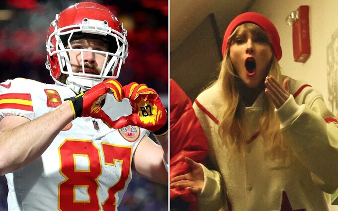 Proud Girlfriend Taylor Swift Reacts to Travis Kelce’s Bold Message to Her on Twitter.... Unveils him as her Good luck charm