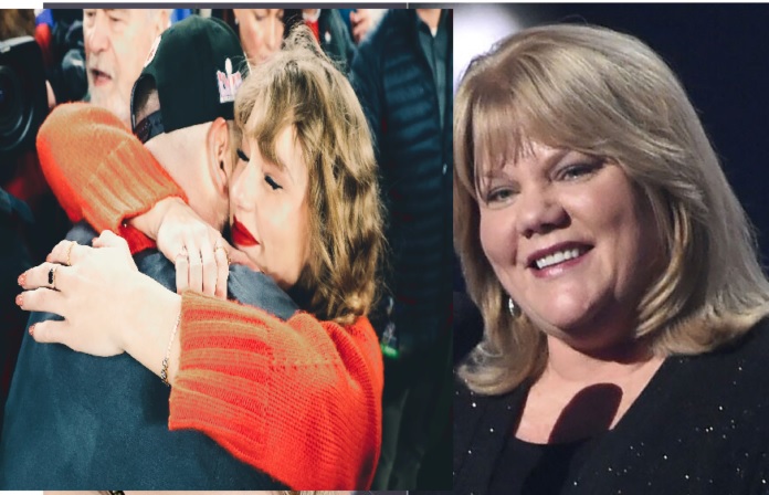 ‘ Sorry I couldn’t hold Back the sweet secrets’ Overwhelmed Taylor swift Mom Andrea disclosed what Travis Kelce told her 3 days ago about engaging her daughter