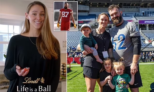 Kylie Kelce explains her 'controversial' decision to leave daughters home for Super Bowl