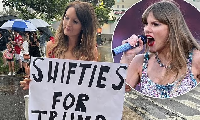 Notorious Australian conservative and Donald Trump 'fan' sparks outrage from Swifties as she trolls Taylor Swift at Sydney airport