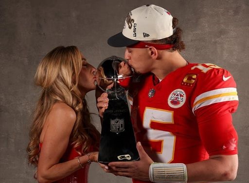 It was indeed a Super Bowl, but the Chiefs conquered....Chiefs QB Patrick Mahomes celebrates Victory with wife Brittany after they defeated 49ers 25-22