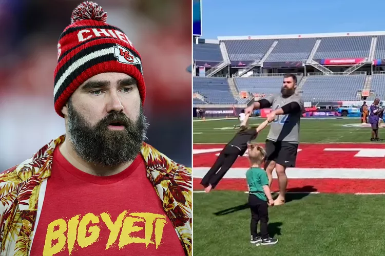 Jason Kelce Playfully Bonds with His Daughters at NFL Pro Bowl Practice – “Classic dad move,” Kylie Kelce captioned an Instagram clip of Kelce spinning around one of his kids on the field