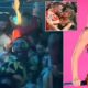 Travis Kelce glugs champagne while surrounded by scantily-clad women in Las Vegas... after scandal-hit Chiefs star jetted to Australia to see girlfriend Taylor Swift for just two days