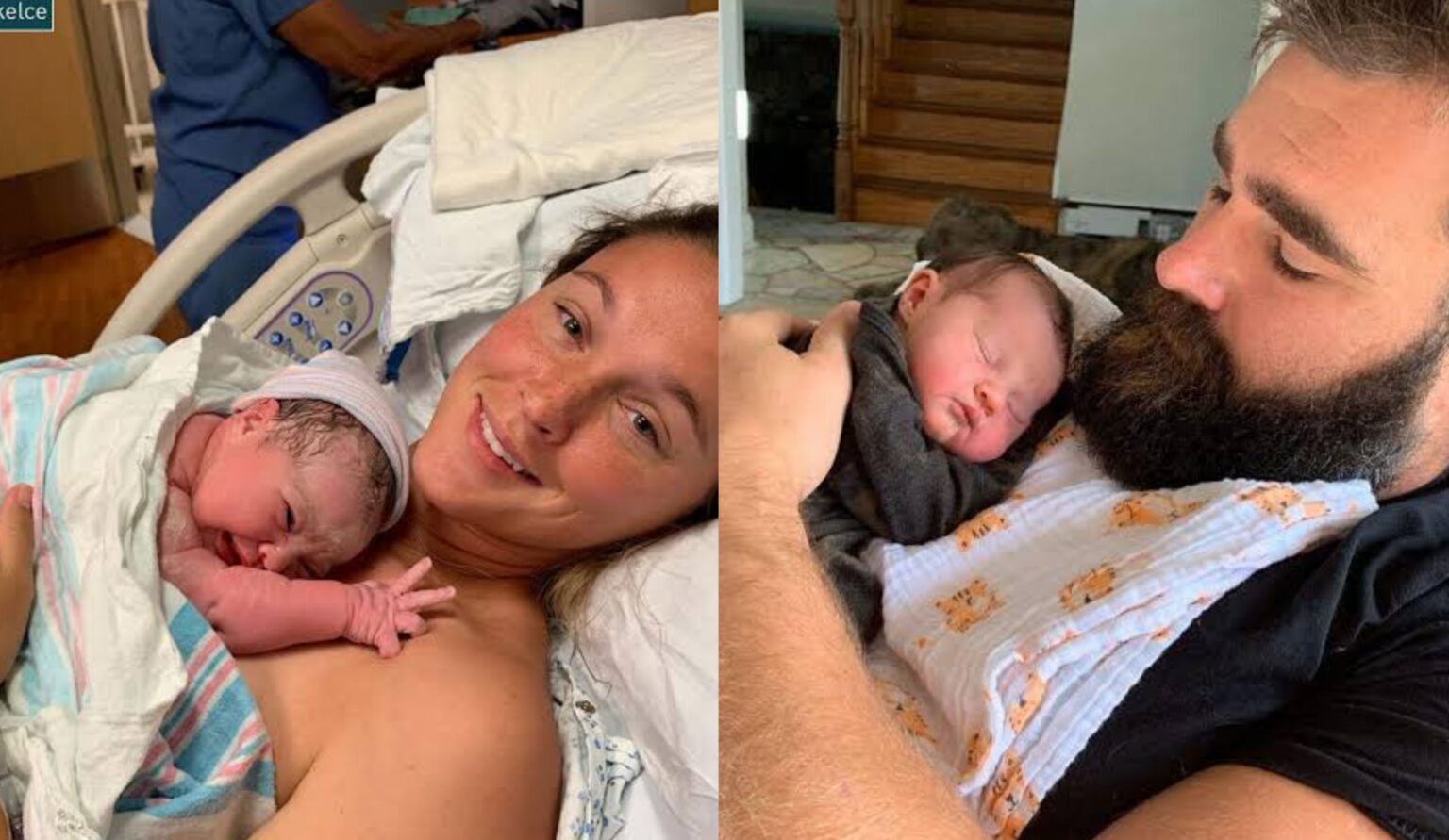 JUST IN: Jason Kelce Beholds His First Adorable Son in Tears with Wife Kylie