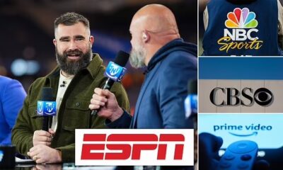 Man is Hotcake, ESPN aggressively pursuing Jason Kelce to join Monday night football after eagle retirement' but network faces competition from NBC, CBS and amazon prime