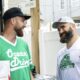 Jason Kelce and Travis Kelce takes part in a charity run for autism as Philadelphia Eagles star is seen putting himself through his paces in New Jersey