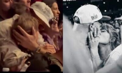 Coachella kiss; Travis Kelce can’t get his hands off Taylor Swift….Watch fans clap and shout joyfully asking the lovers to kiss while Trav and Tay lock lips passionately leaving fans in frenzy…Kelce move is magical