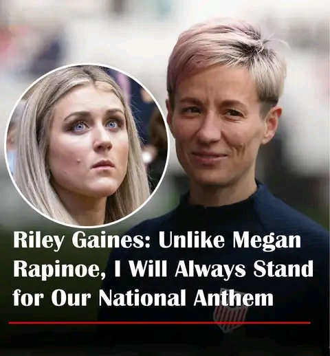 Unlike Megan Rapinoe, I will always stand when I hear our National Anthem,” Gaines declared passionately. “For me, standing is a sign of respect and gratitude for the freedoms we enjoy and for the sacrifices made by countless individuals who have served our country