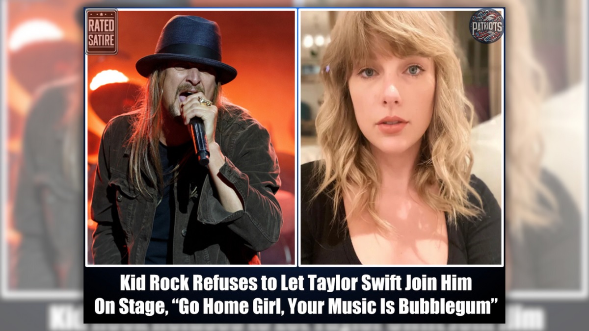 Kid Rock Expressed Disdain And Refused To Let Taylor Swift Join Him On Stage, “Go Home Girl, Your Music Is Bubblegum”