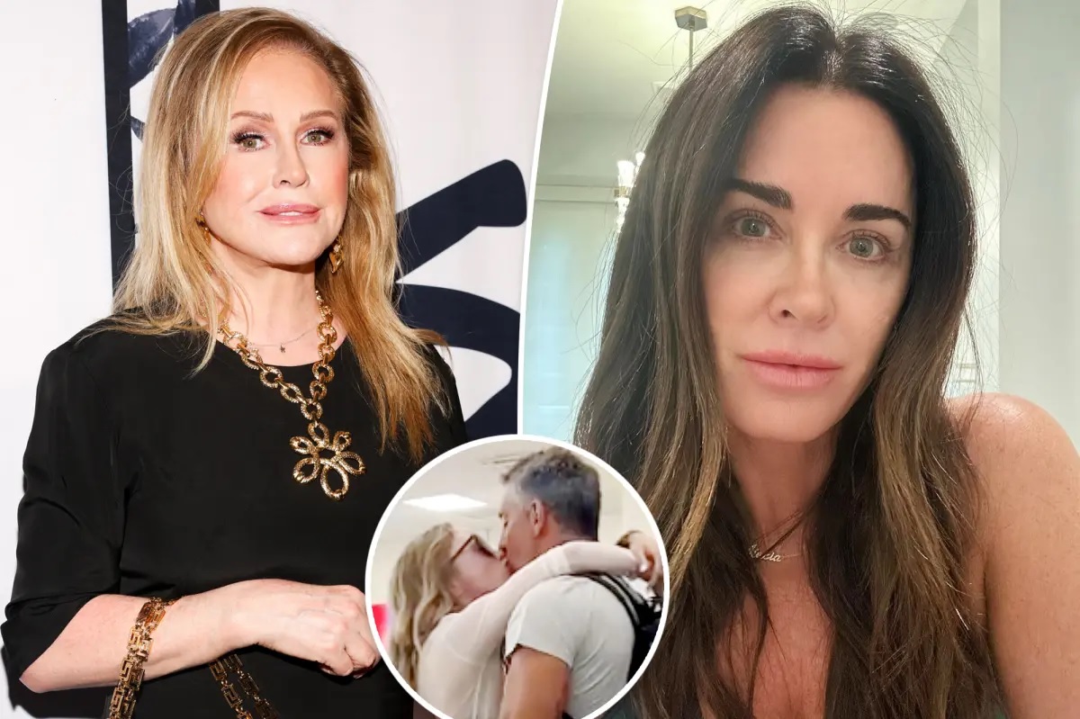 Kathy Hilton reveals she had to calm Kyle Richards down after Mauricio Umansky was spotted kissing another woman