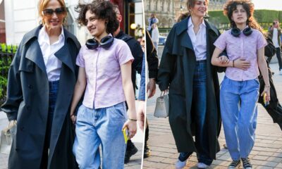 There’s nothing like a mother’s Louvre, Jennifer Lopez and her child Emme, 16, hold hands at Louvre Museum during Paris trip