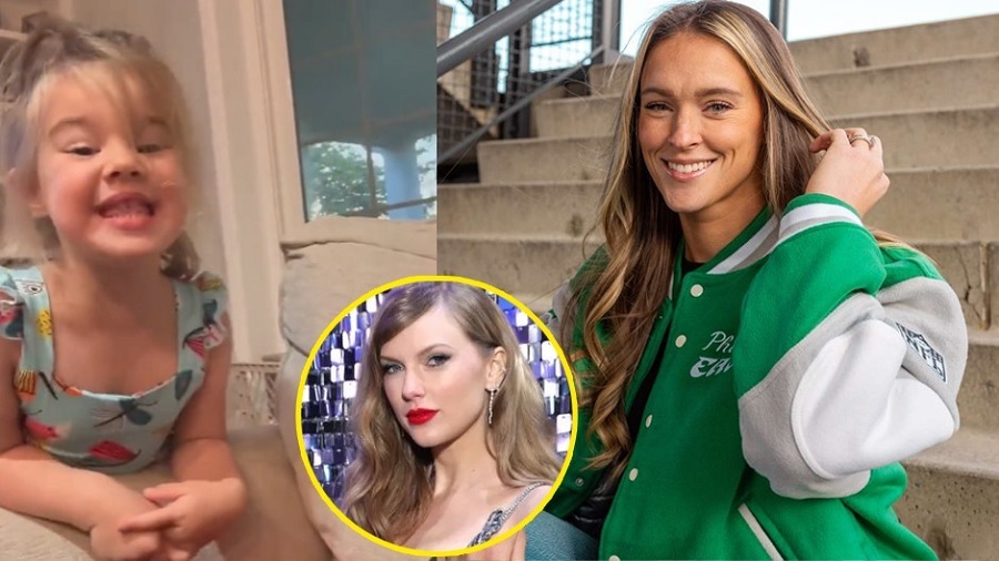 [VIRAL]Taylor Swift REACTS to Kylie Kelce’s Post on her daughter Wyatt’s Reaction to the Popstar’s Golden Globe Photos: “Mom, I want to be like her, please can I meet her…” – And SWEET Response from Taylor Will Melt Your Heart