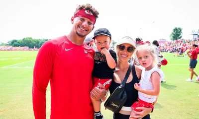 Brittany Mahomes can't get enough of son Bronze who's looking more like Patrick everyday