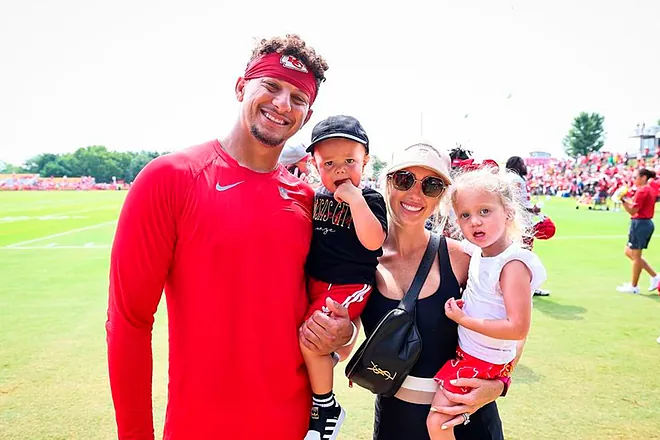 Brittany Mahomes can't get enough of son Bronze who's looking more like Patrick everyday