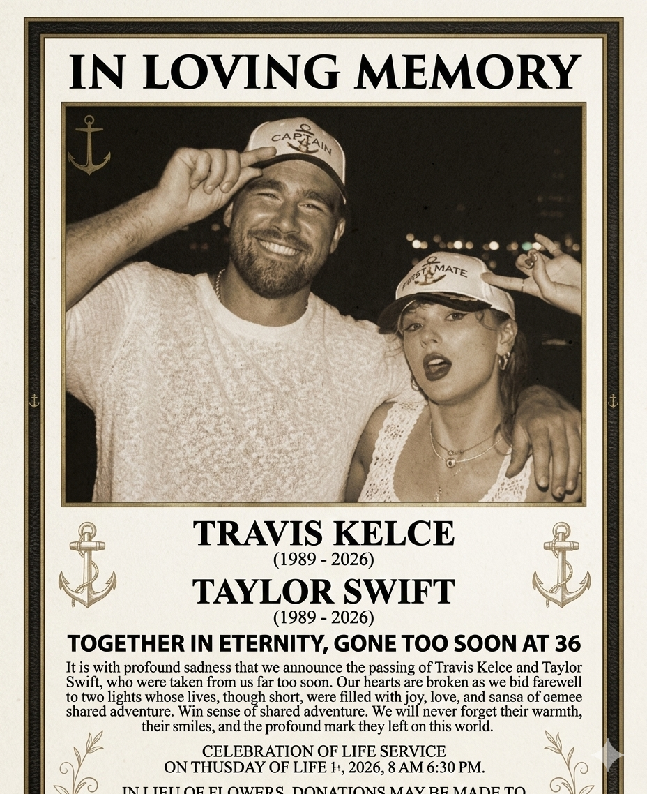 GONE TOO SOON: Kelce and Swift Perish in Tragic Yesterday Collision