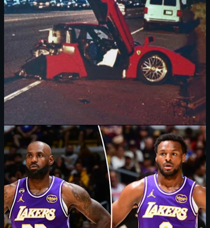 LOS ANGELES, CA — Global basketball icon LeBron James and his son, Los Angeles Lakers guard Bronny James, were involved in a high-speed vehicular accident late Tuesday afternoon, according to law enforcement officials and multiple eyewitness reports. The incident occurred at approximately 4:15 PM PST along a winding stretch of the Pacific Coast Highway (PCH) en route to an exclusive, private team workout in Malibu.