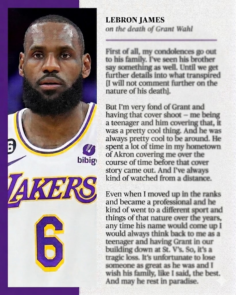 The sports world came to a sudden, devastating standstill today following the tragic passing of NBA legend and global icon LeBron James